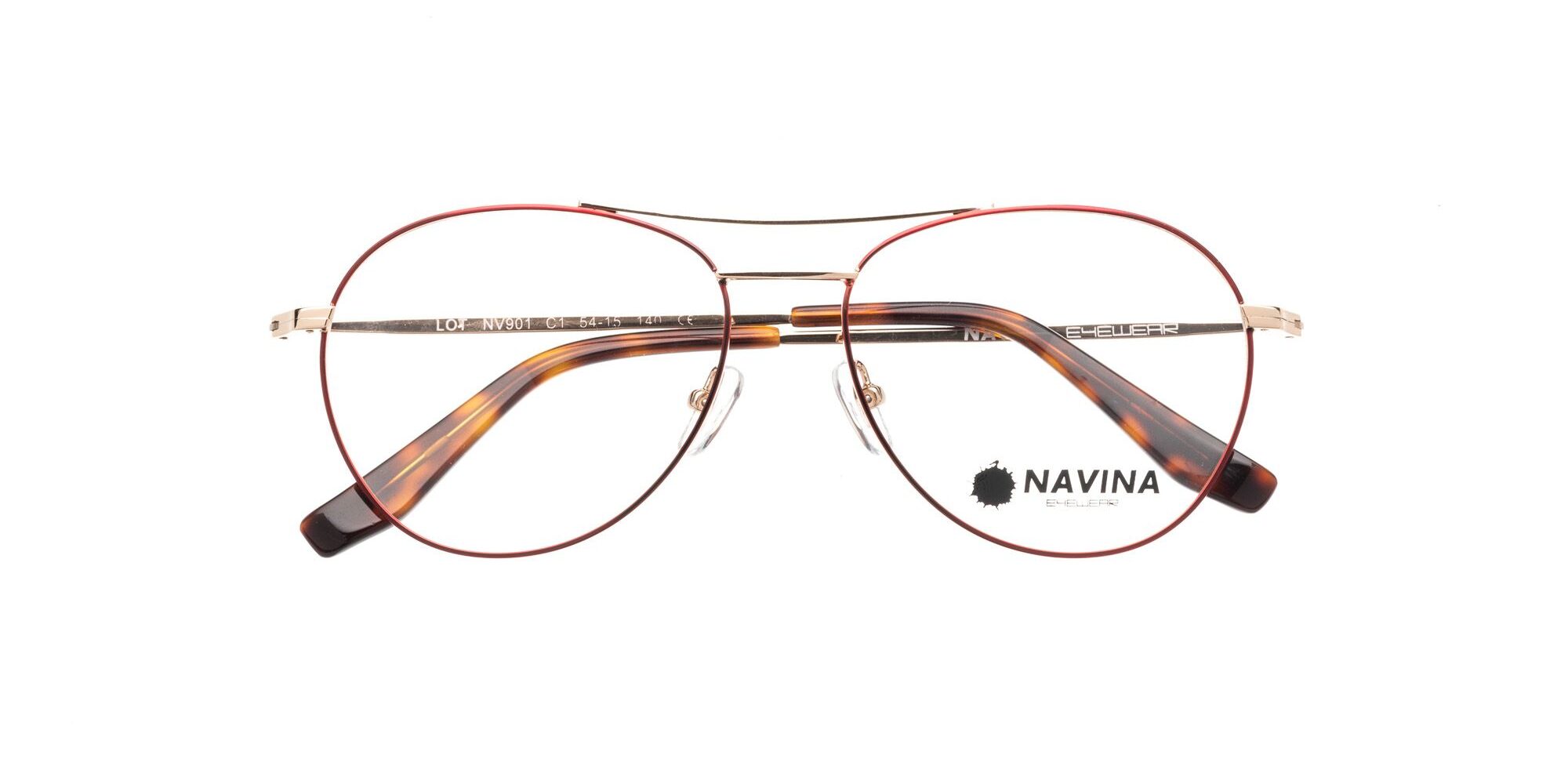 Montura Navina NV901 Rojo y dorado