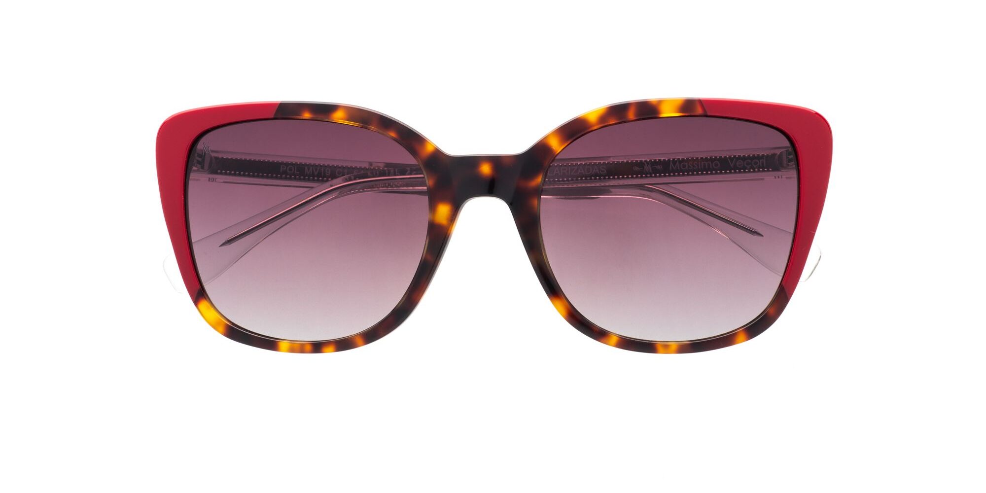 Gafas de sol Massimo Veçori MV19 Havana y rojo