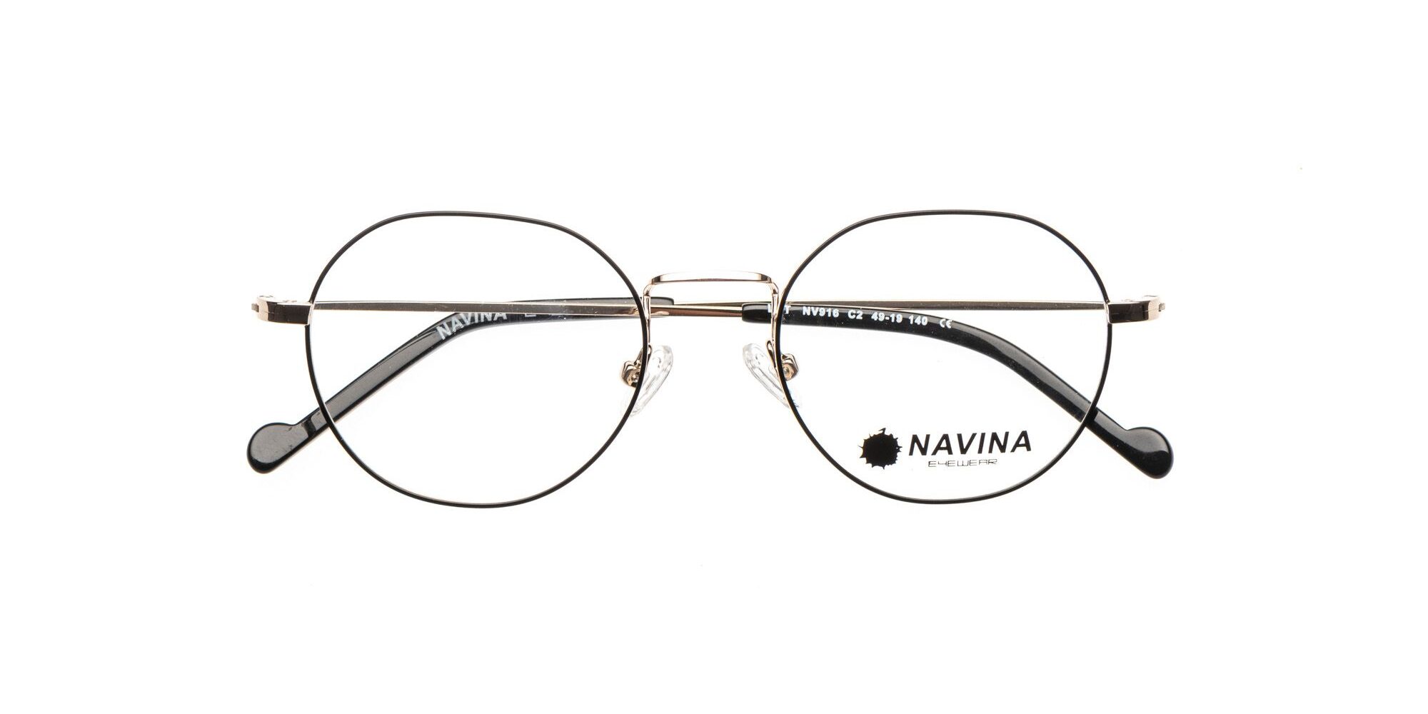 Montura Navina NV916 Negro y dorado