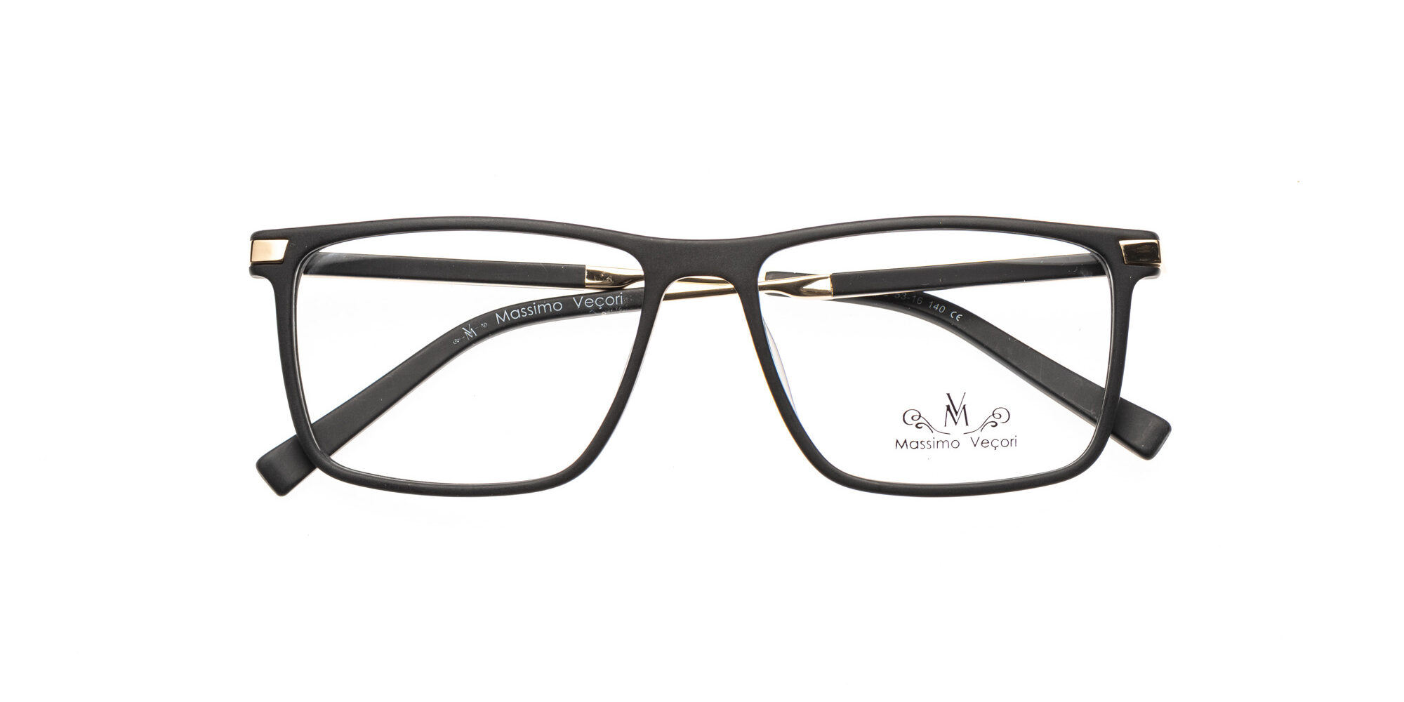Montura Massimo Veçori MV27 Negro y dorado