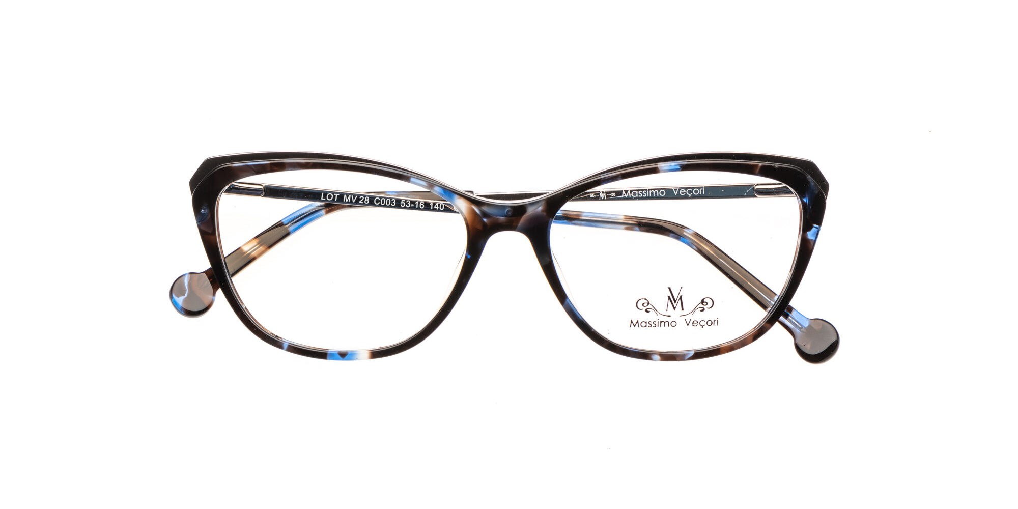 Montura Massimo Veçori MV28 Jaspeado marrón y azul
