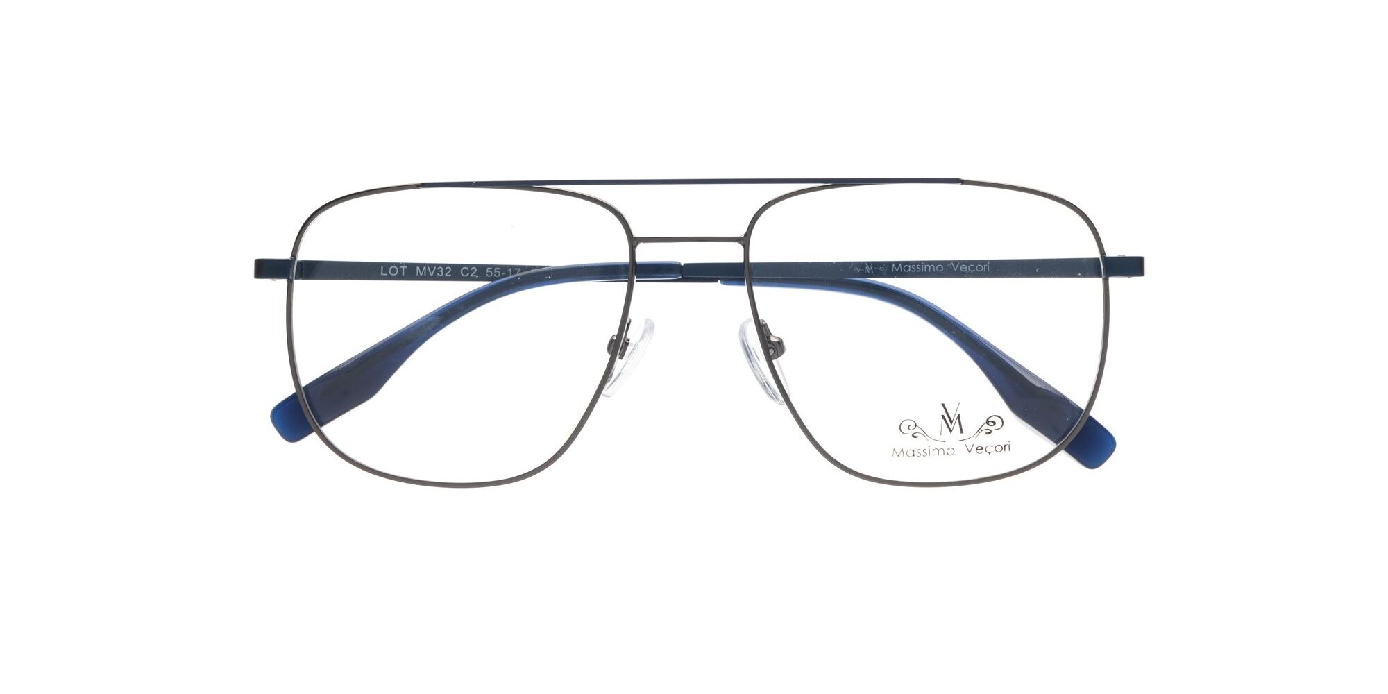 Montura Massimo Veçori MV32 Azul y plateado