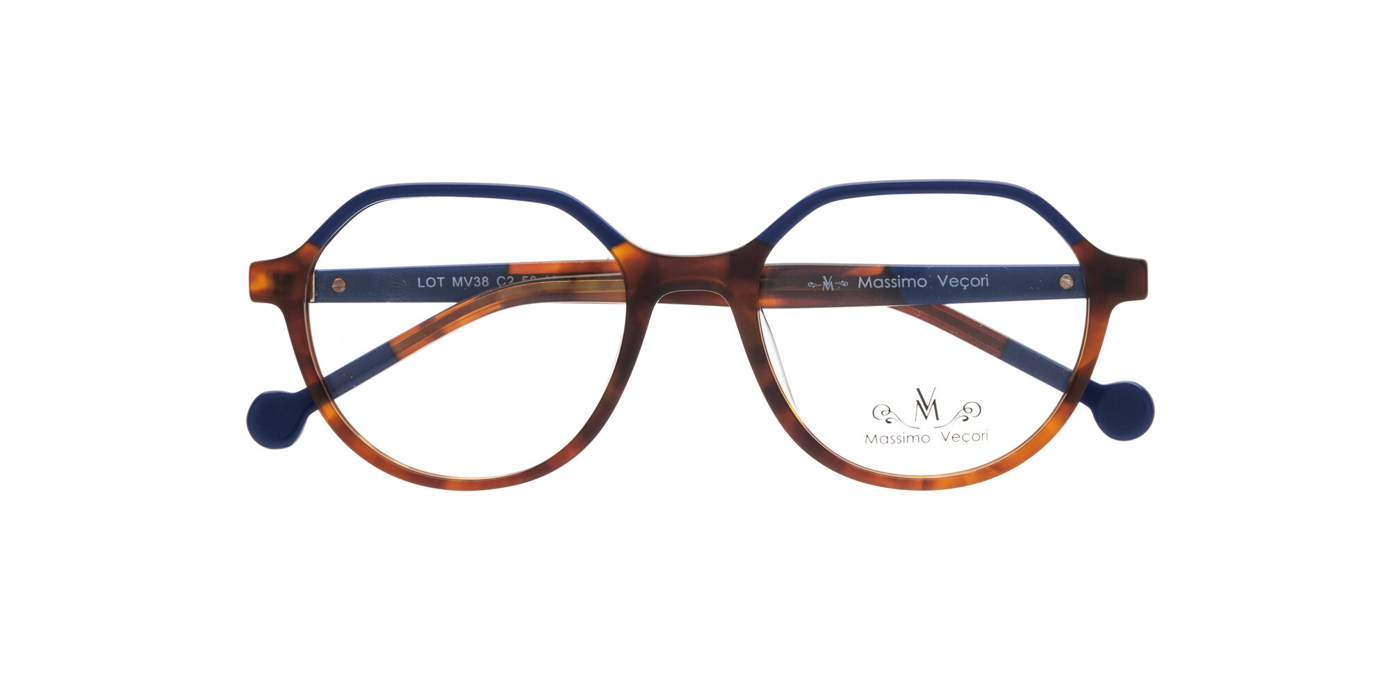 Montura Massimo Veçori MV38 Marrón y azul