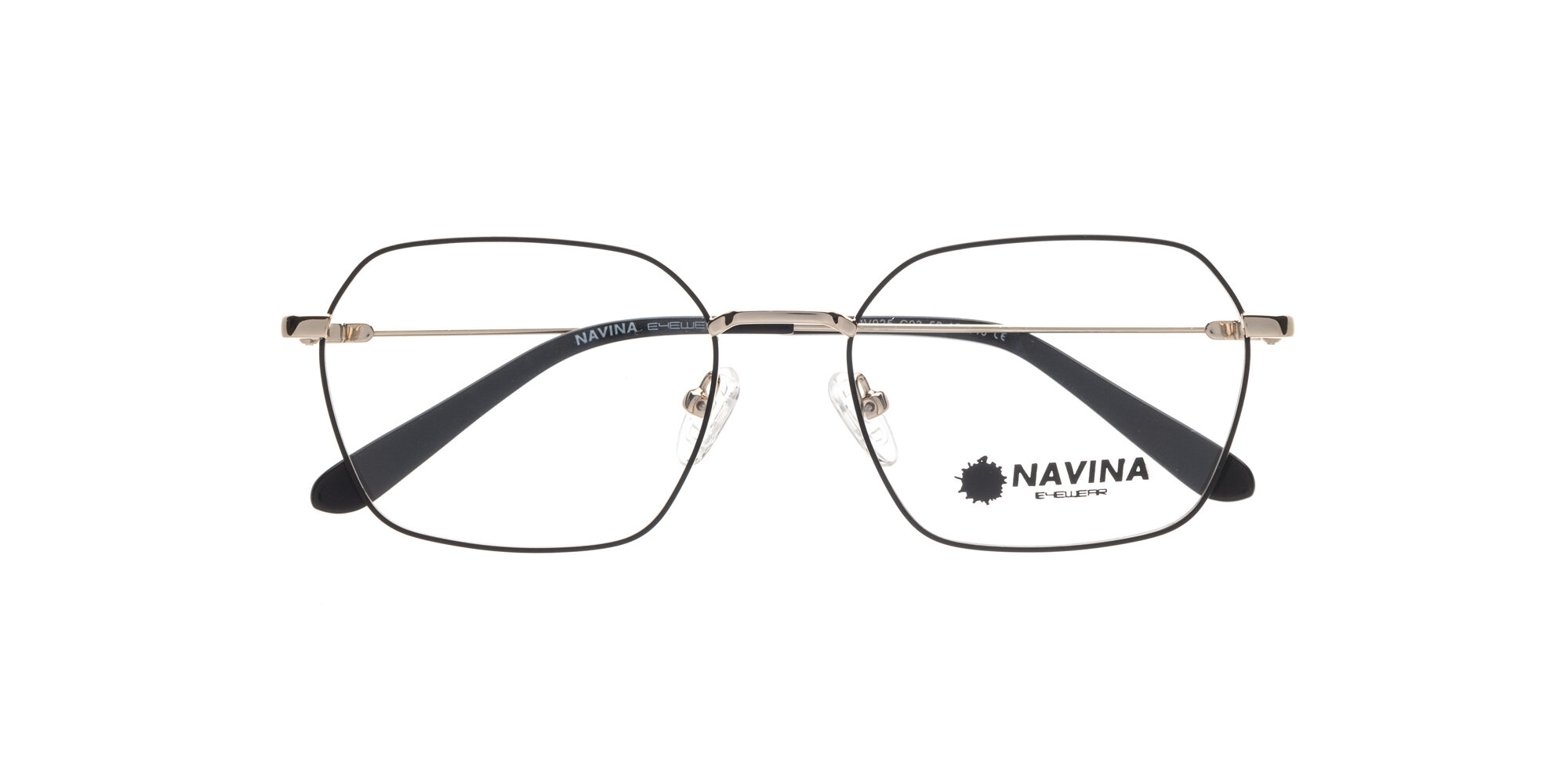 Montura Navina NV925 Negro y plateado