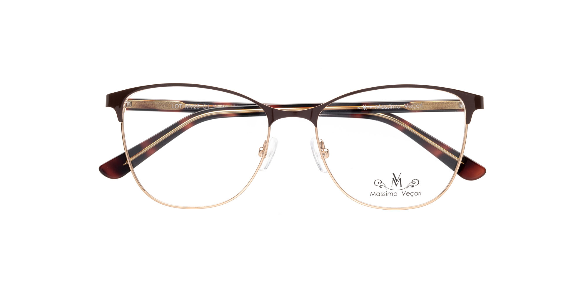 Montura Massimo Veçori MV25 Dorado y marrón